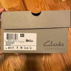 Clarks Signature Black Leather Shoes